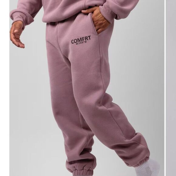 NWOT Limited Comfrt Coordinate In Orchid Mauve Oversized Weighted Sweatpants - Picture 5 of 8